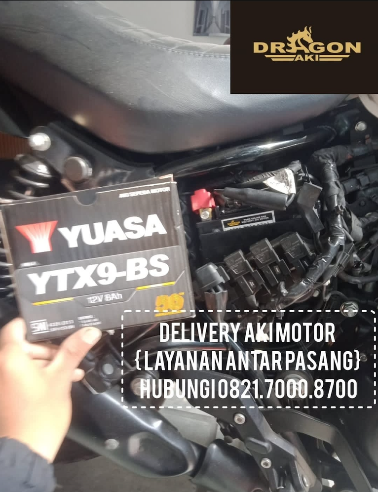 Layanan Antar Pasang Aki Motor